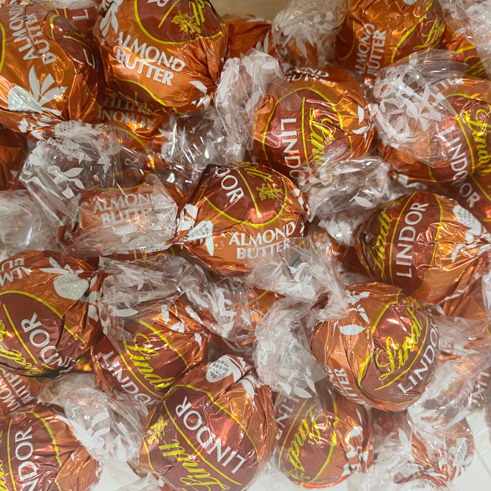 Lindt Almond Butter Milk Chocolate Truffles in a Victorian Jar