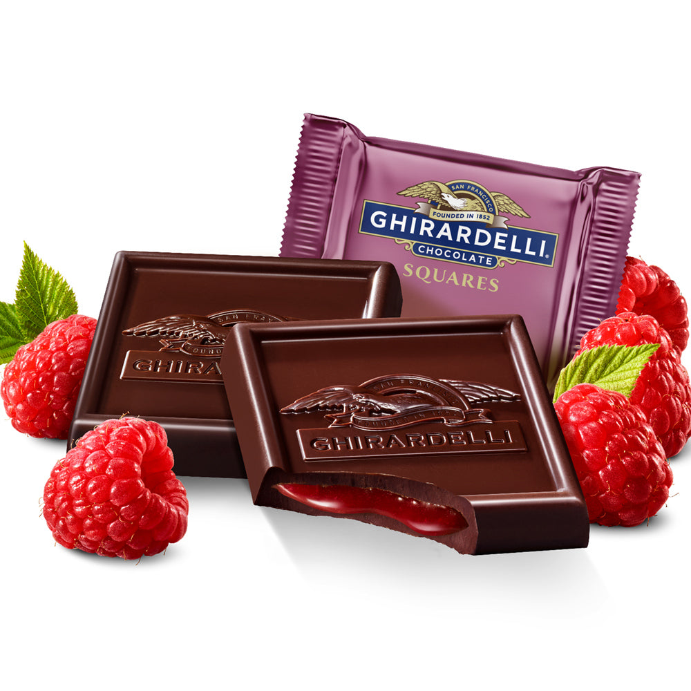 Ghirardelli Raspberry Dark Chocolate Squares