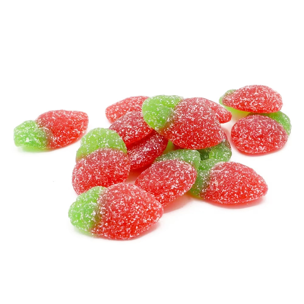 Vegan Fizzy Strawberries Candy