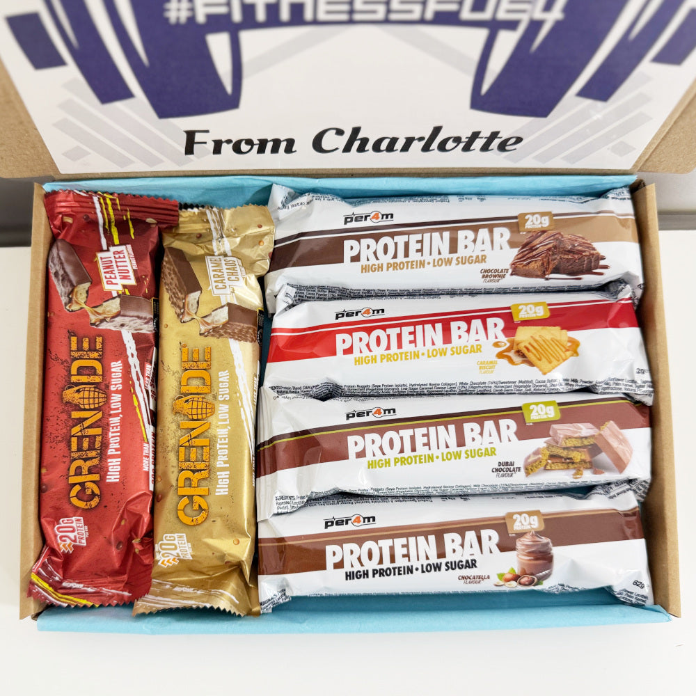 Personalised Protein Bars Gift Box for Men