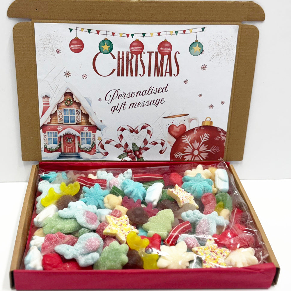Personalised Christmas Baubles Sweet Box