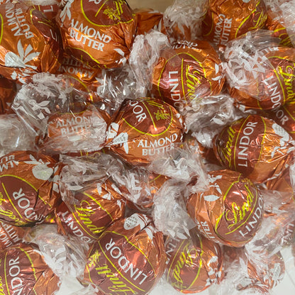 Lindt Almond Butter Milk Chocolate Truffles in a Victorian Jar