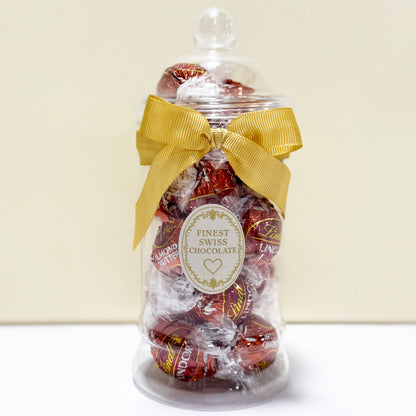 Lindt Almond Butter Milk Chocolate Truffles in a Victorian Jar