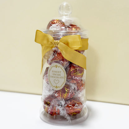 Lindt Almond Butter Milk Chocolate Truffles in a Victorian Jar