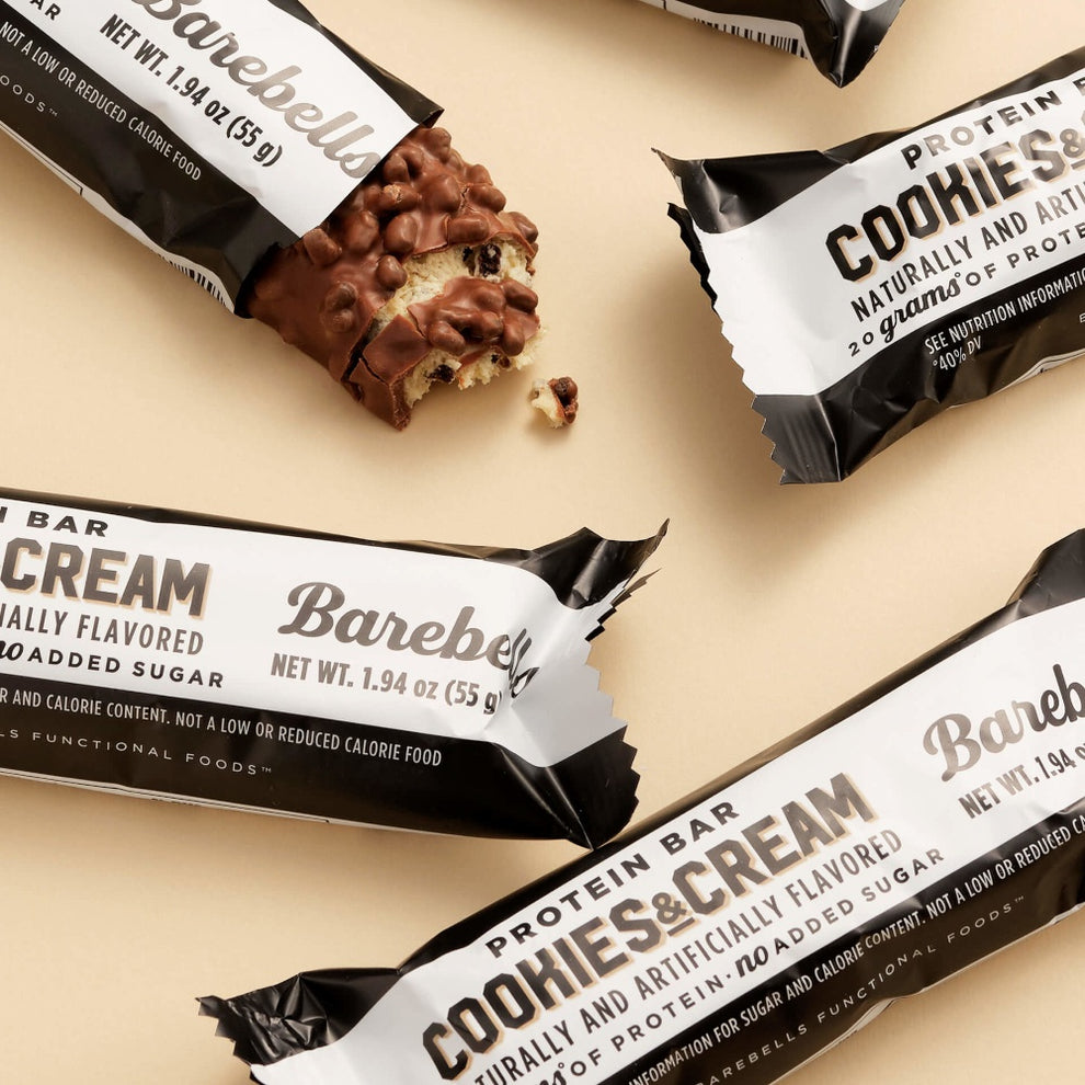 Barebells Cookies and Cream Protein Bar | High Protein, Low Sugar Snack ...