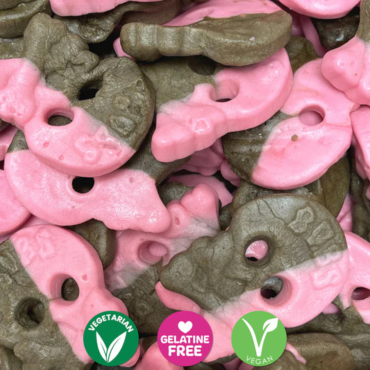 Bubs Vegan Raspberry Liquorice Skulls