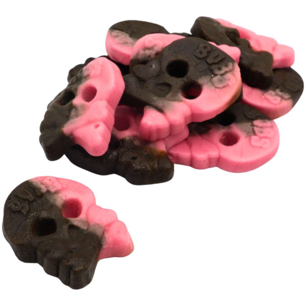 Bubs Vegan Raspberry Liquorice Skulls