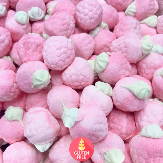 Jelly Filled Raspberry Marshmallows