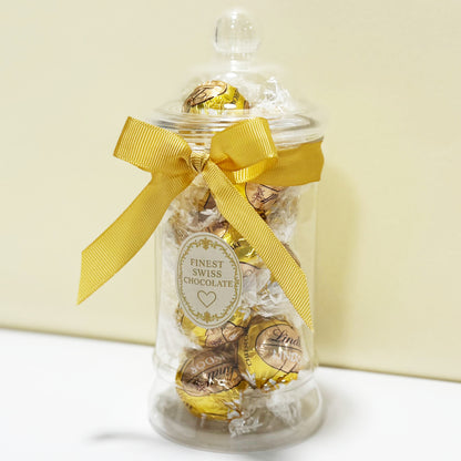 Lindt Cheesecake White Chocolate Truffles in a Victorian Jar
