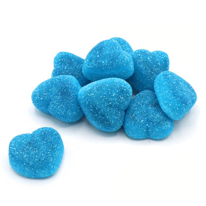 Fizzy Jelly Filled Raspberry Hearts Candy