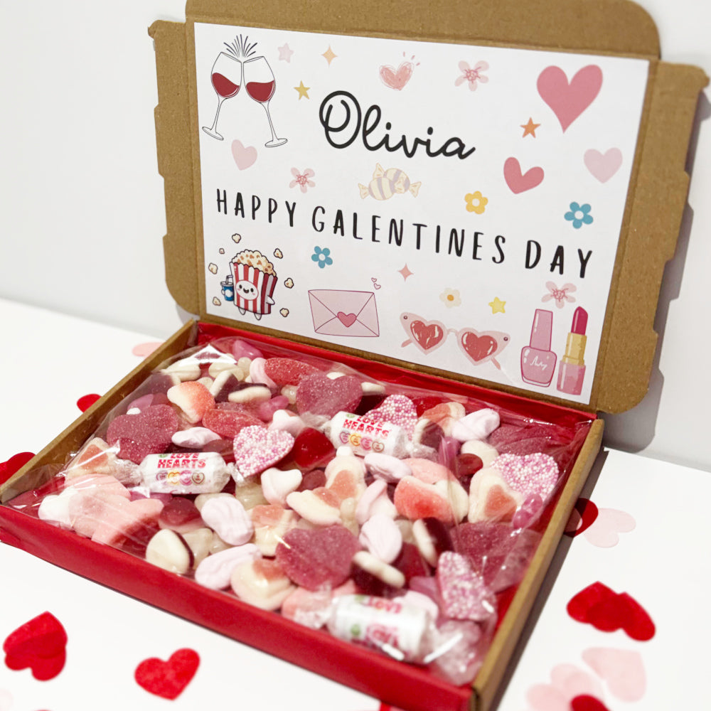 Personalised Happy Galentines Day Sweet Box