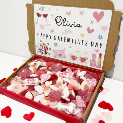 Personalised Happy Galentines Day Sweet Box