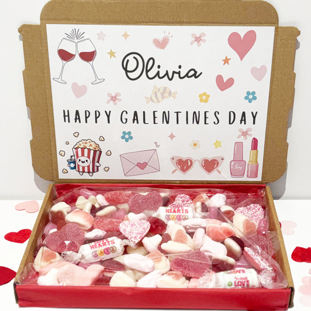 Personalised Happy Galentines Day Sweet Box