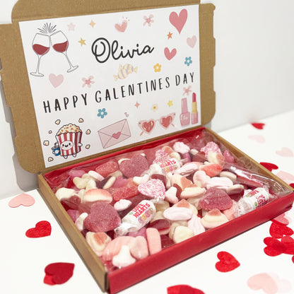 Personalised Happy Galentines Day Sweet Box