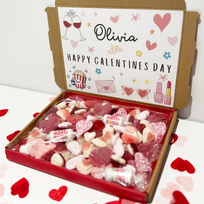 Personalised Happy Galentines Day Sweet Box