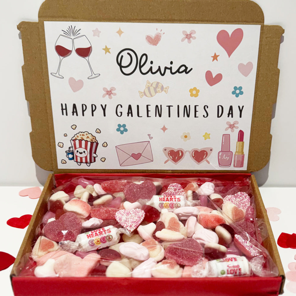 Personalised Happy Galentines Day Sweet Box