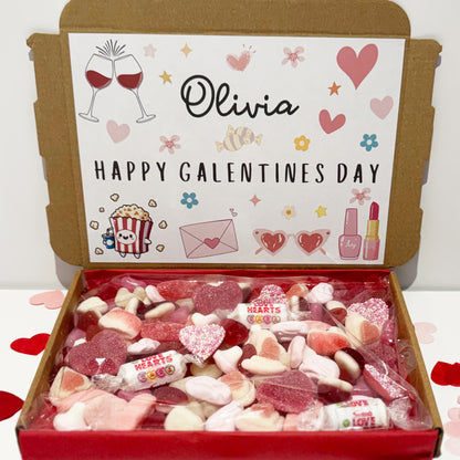 Personalised Happy Galentines Day Sweet Box