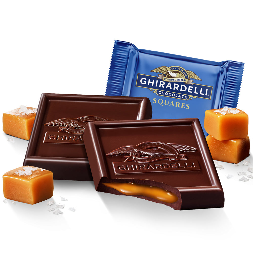 Ghirardelli Dark Salted Caramel Squares
