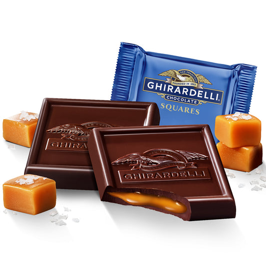 Ghirardelli Dark Salted Caramel Squares