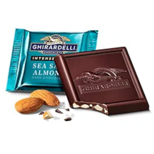 Ghirardelli Intense Sea Salt Almond Dark Chocolate Squares