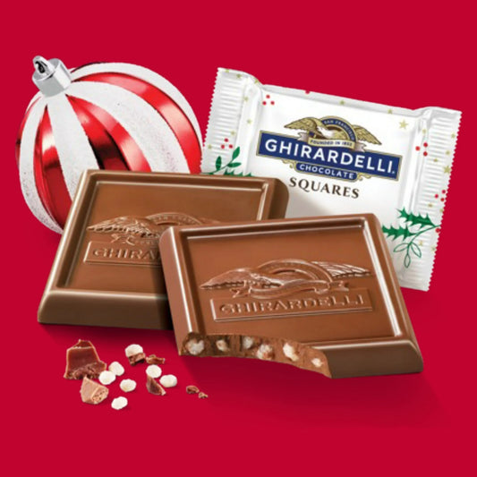 Ghirardelli Peppermint Crisp Milk Chocolate Squares