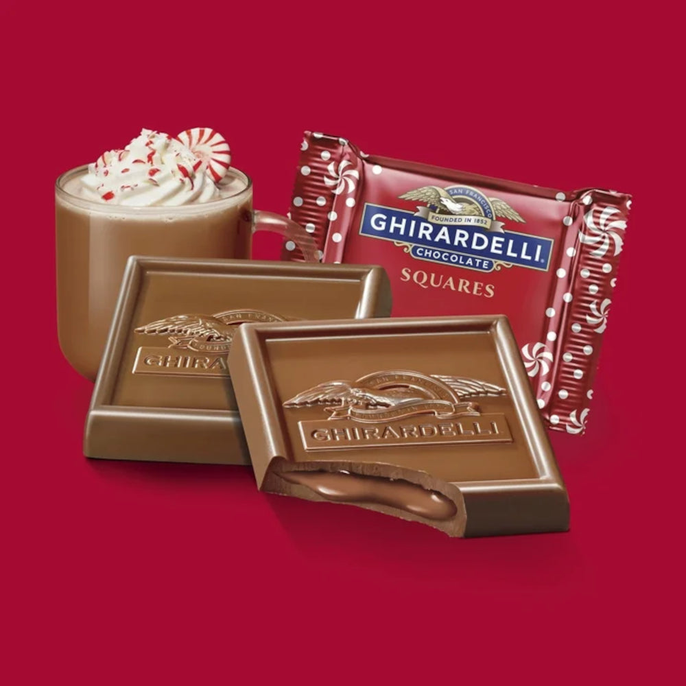 Ghirardelli Peppermint Hot Cocoa Milk Chocolate Squares