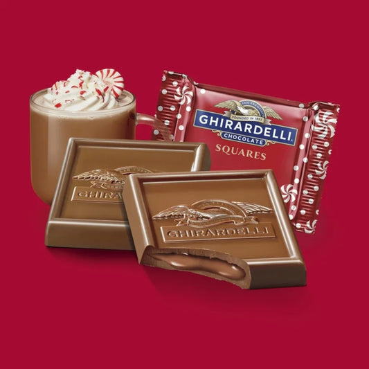 Ghirardelli Peppermint Hot Cocoa Milk Chocolate Squares