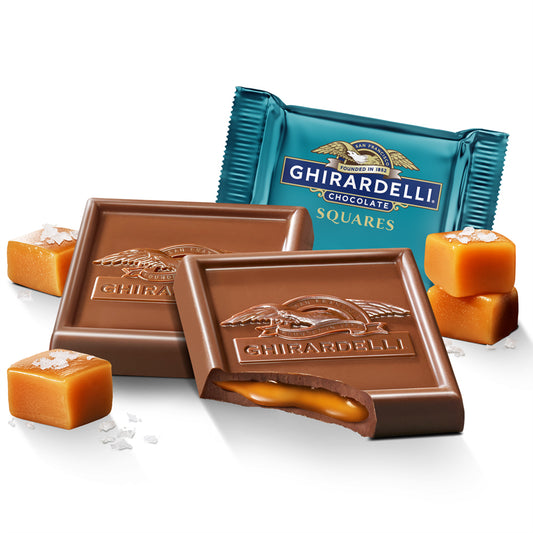Ghirardelli Salted Caramel Milk Chocolate Squares