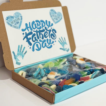 Father Day 450g Pick and Mix Sweets Gift Box, Hearts & Hands Design