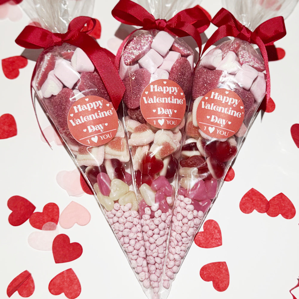 Premium Large Valentines Sweet Cone - Happy Valentine's Day