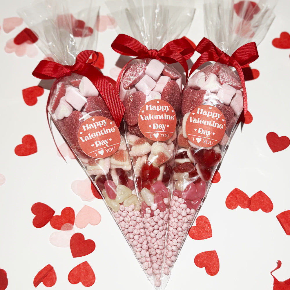 Premium Large Valentines Sweet Cone - Happy Valentine's Day