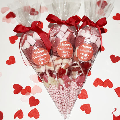 Premium Large Valentines Sweet Cone - Happy Valentine's Day