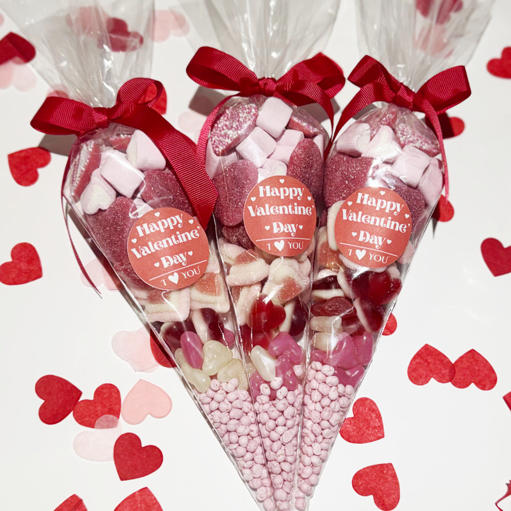 Premium Large Valentines Sweet Cone - Happy Valentine's Day