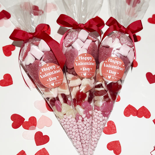 Premium Large Valentines Sweet Cone - Happy Valentine's Day