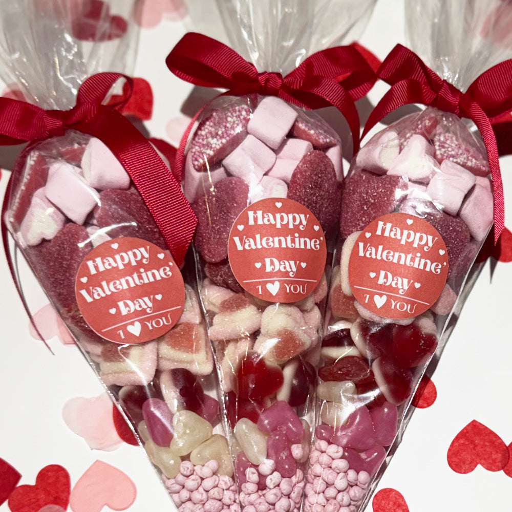 Premium Large Valentines Sweet Cone - Happy Valentine's Day
