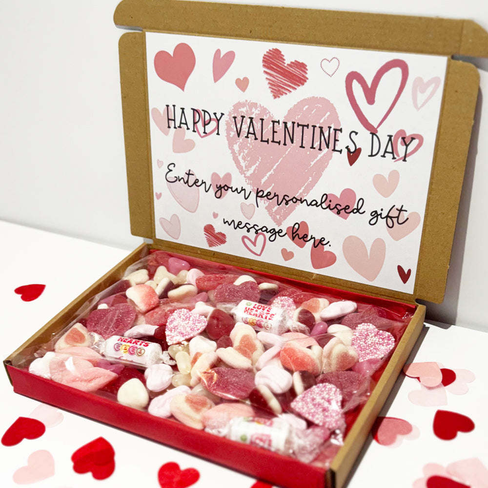 Personalised Happy Valentines Day Sweet Box