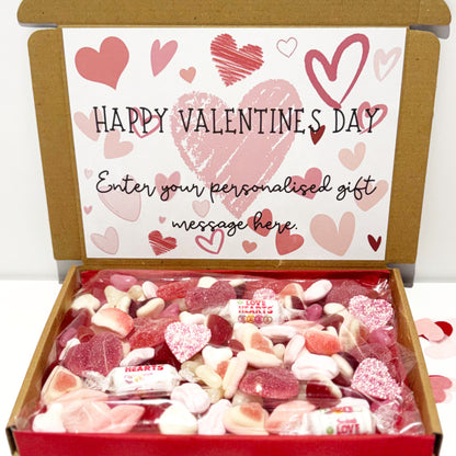 Personalised Happy Valentines Day Sweet Box