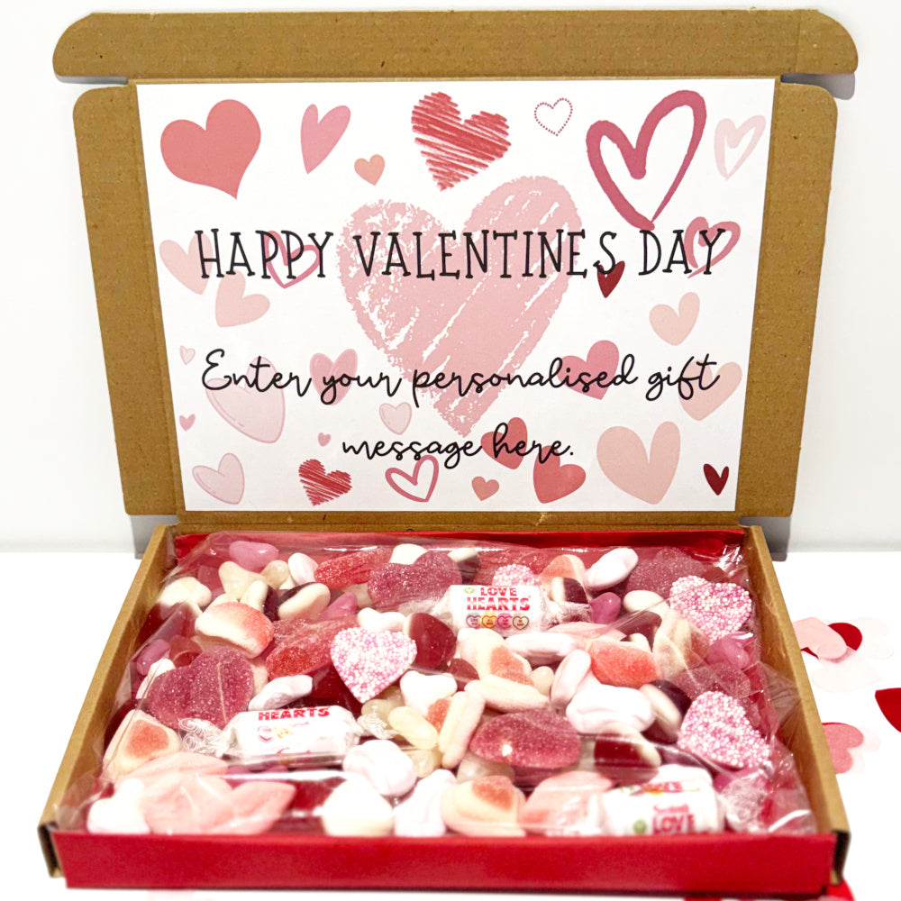 Personalised Happy Valentines Day Sweet Box