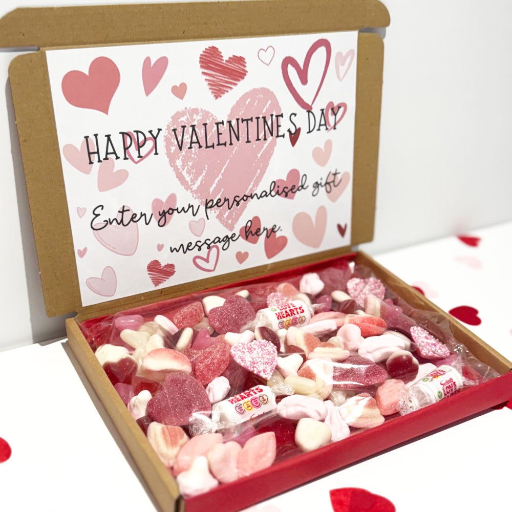 Personalised Happy Valentines Day Sweet Box