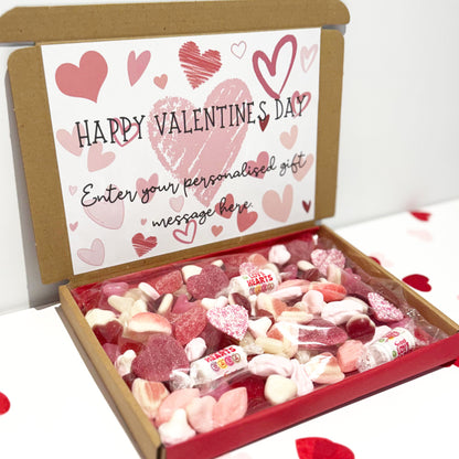 Personalised Happy Valentines Day Sweet Box