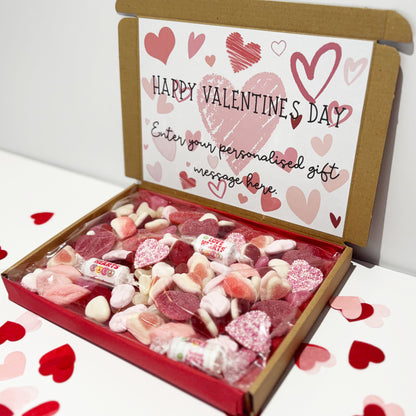 Personalised Happy Valentines Day Sweet Box