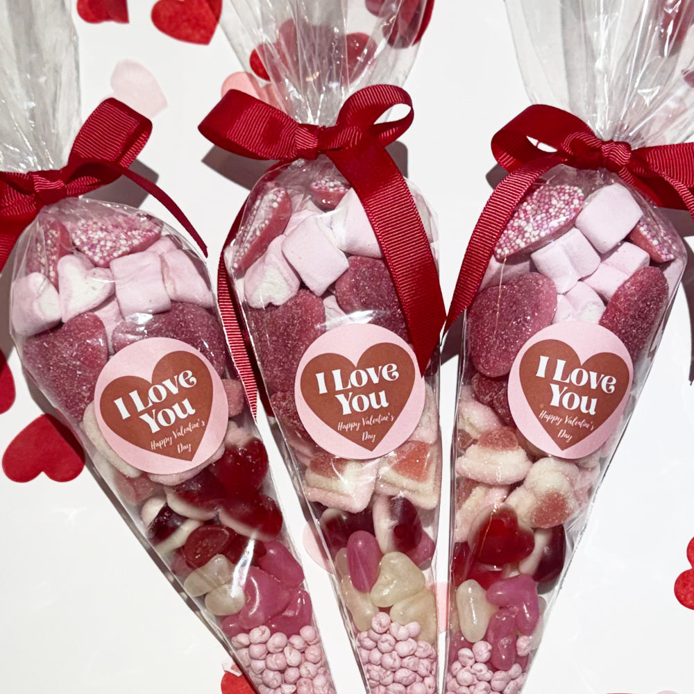 Premium Large Valentines Sweet Cone - I love You