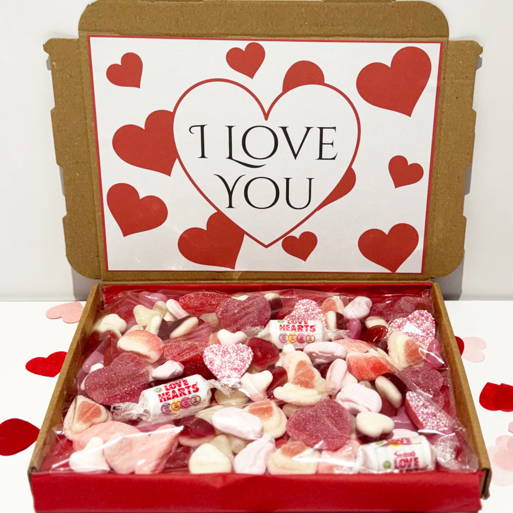 Personalised I Love You Valentines Sweet Box