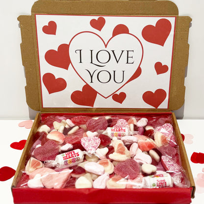 Personalised I Love You Valentines Sweet Box