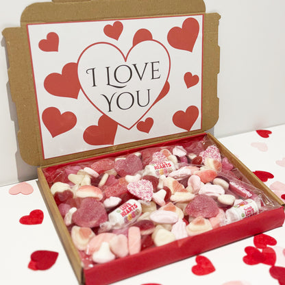 Personalised I Love You Valentines Sweet Box