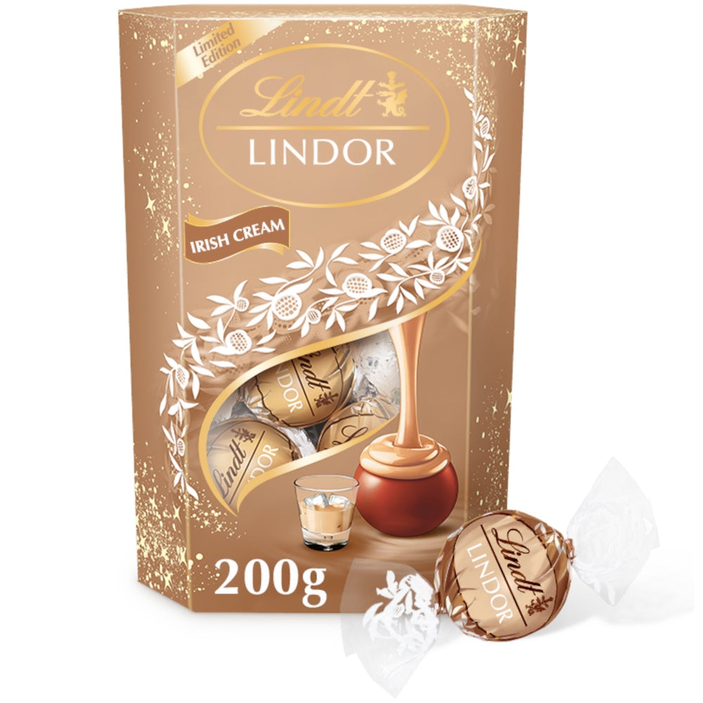 Lindt Lindor Irish Cream Chocolate Truffles Box 200gm