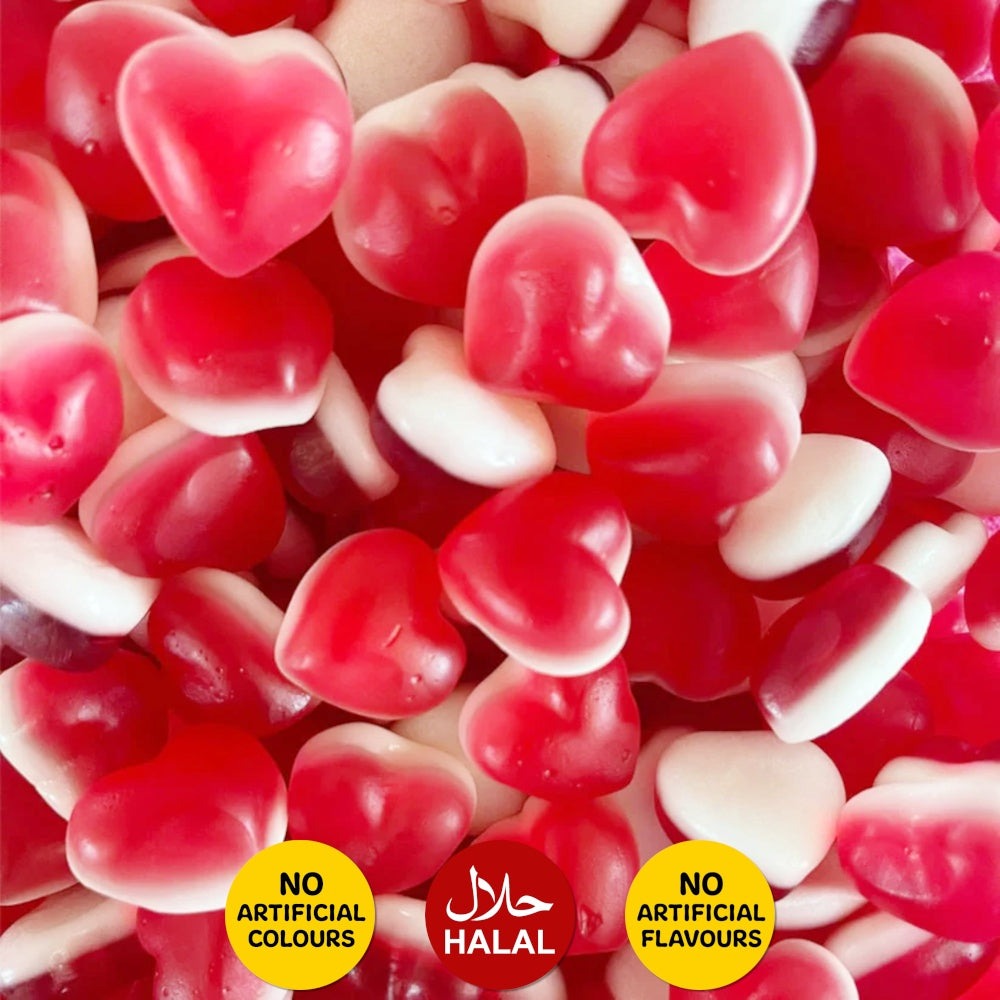 Strawberry Gummy Hearts Candy