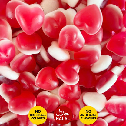 Strawberry Gummy Hearts Candy