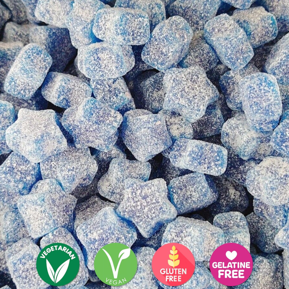 Vegan Blue Gummy Stars Candy - Pick and Mix Retro Sweets Candy ...