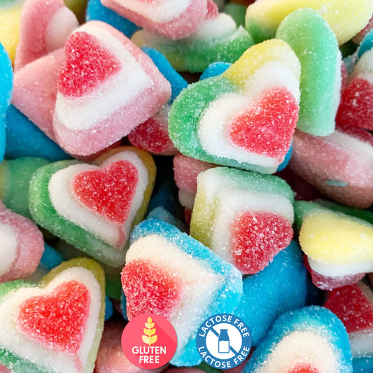 3D Sugared Hearts Candy